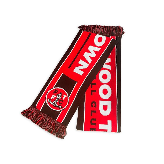 Fleetwood Town FC - Stripe Scarf Red and Black – Fleetwood Town ...